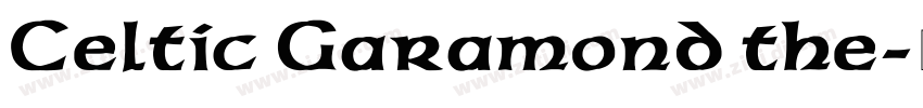 Celtic Garamond the字体转换